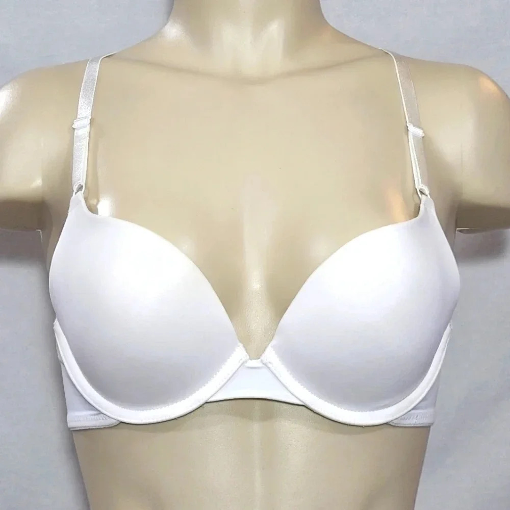 40DD Maidenform 5809 Self Expressions Convertible Pushup Bra‎ White NWT